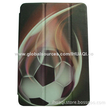 Printed PU Case with PC Cradle for iPad Mini